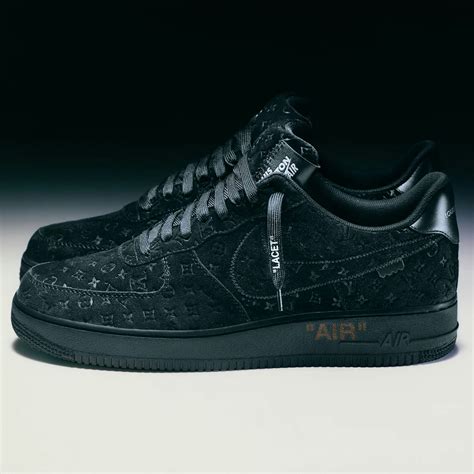 black lv airforces